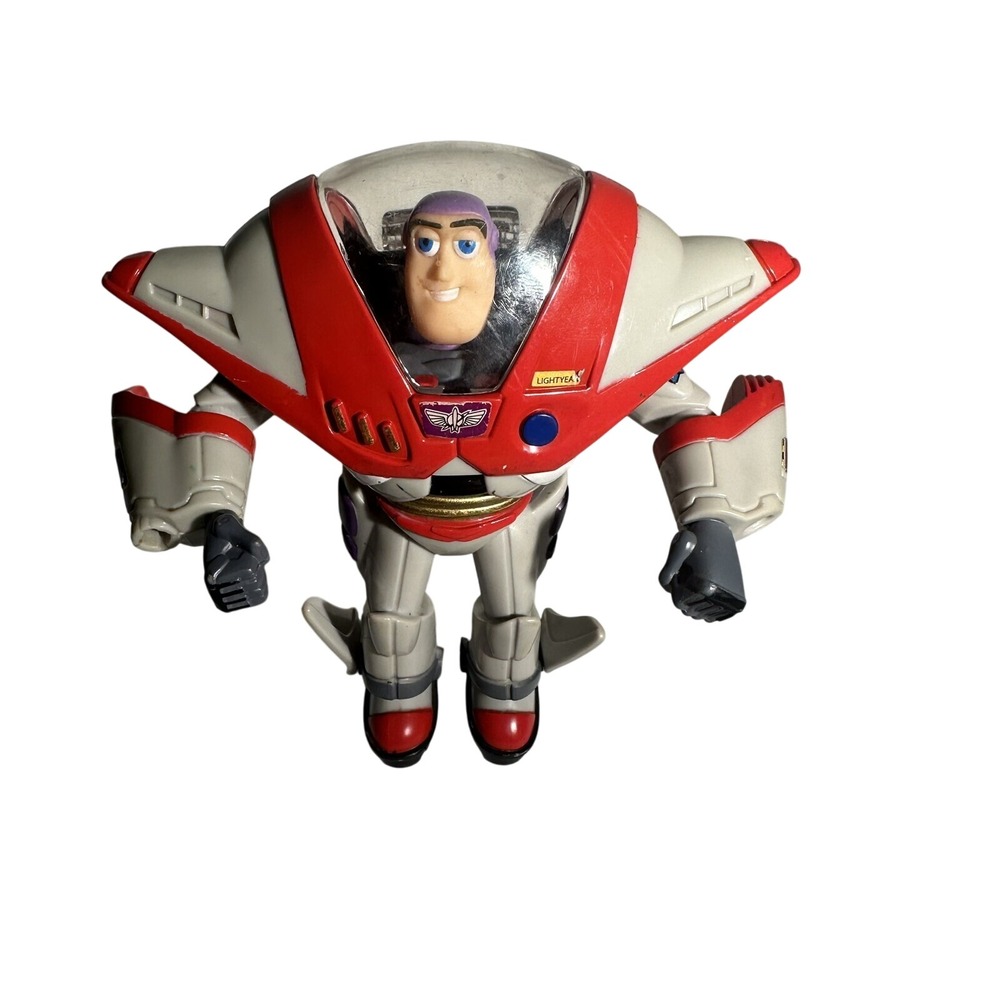 Disney Pixar Toy Story Buzz Lightyear Action Figure Spaceship Pilot 1998 Rare